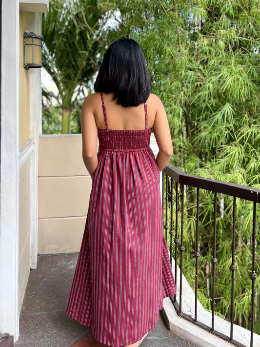 Tuscany Dress in Stripes 014