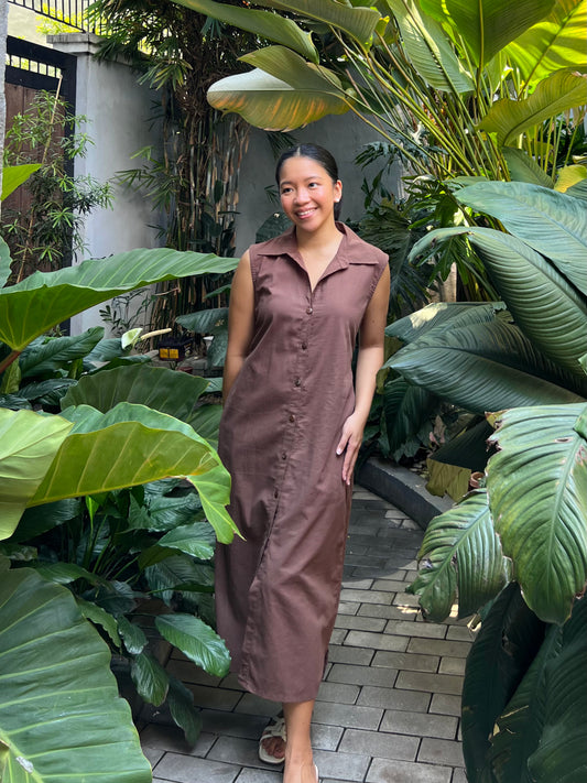 Arizona Dress in Dark Brown