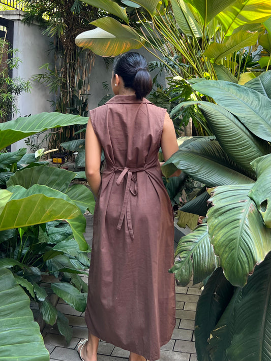 Arizona Dress in Dark Brown