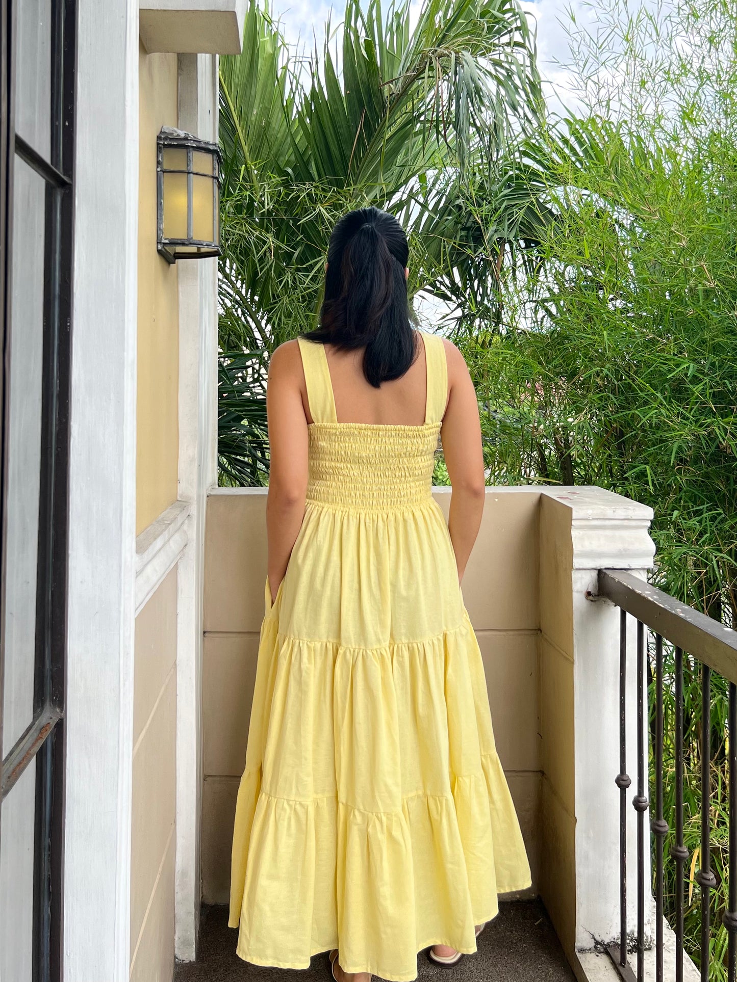 Riviera Dress in Yellow