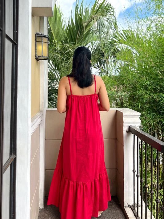 Amalfi Dress in Red