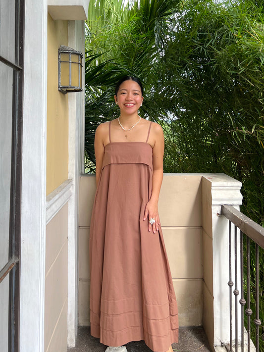 Faith Dress in Cocoa