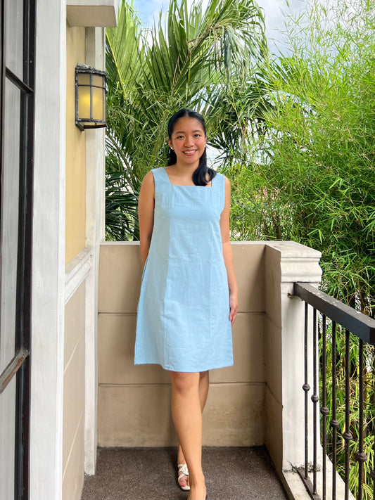 Rue Dress in Sky Blue