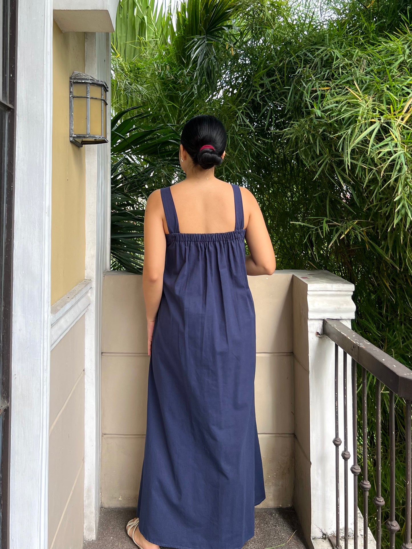 Hannah Dress in Navy Blue