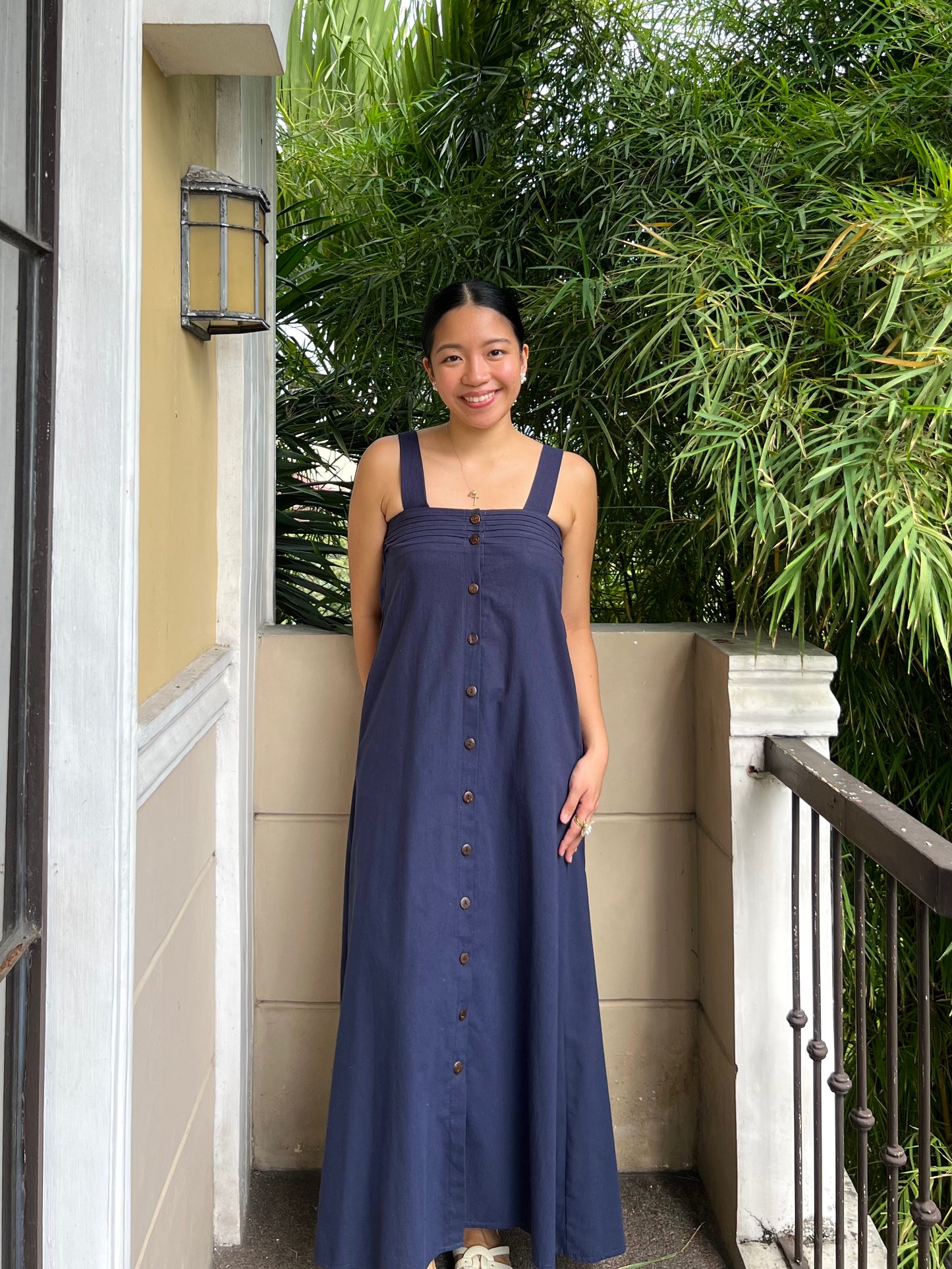 Hannah Dress in Navy Blue