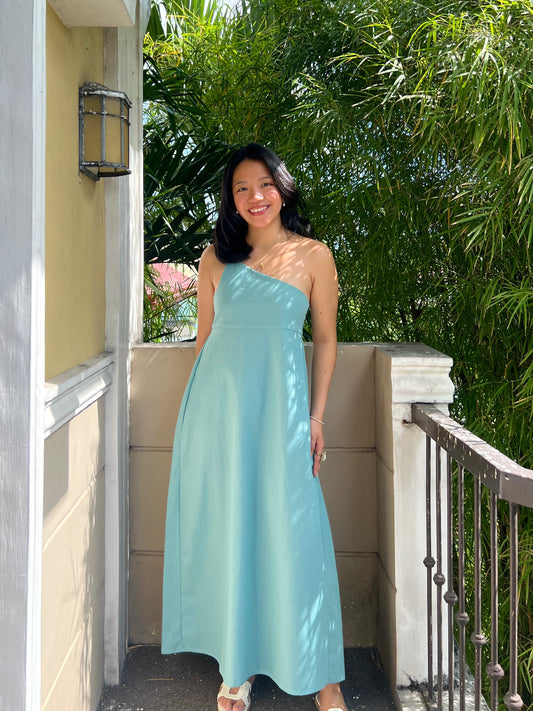 Siena Dress in Aquamarine