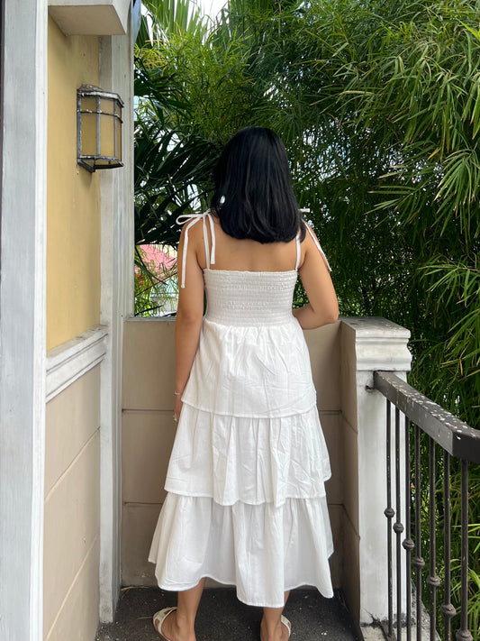 Naomi Dress in White