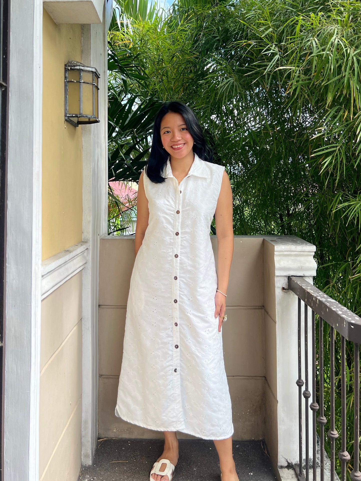 Arizona Dress in Eyelet 017 with Lining