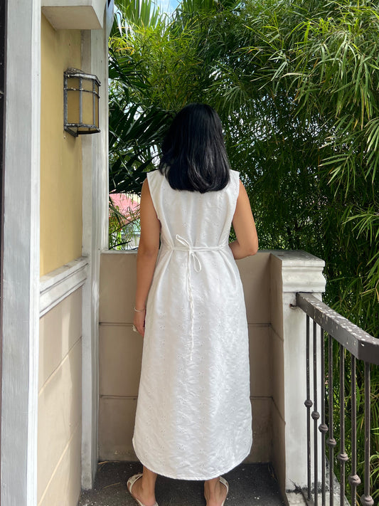 Arizona Dress in Eyelet 017 with Lining