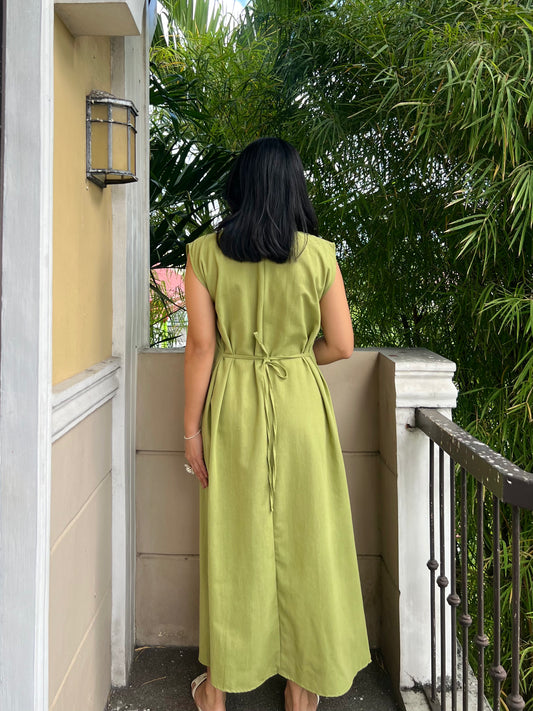 Coronado Dress in Apple Green