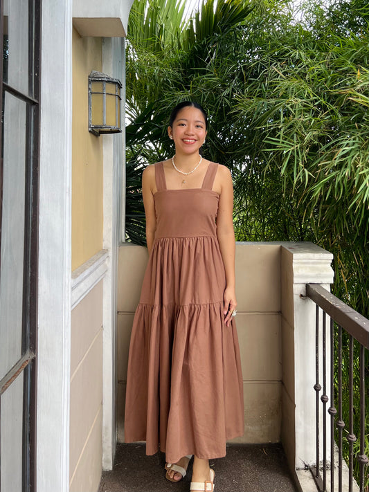 Psalm Dress in Cocoa