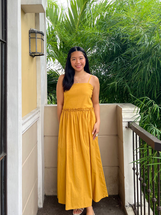 Lucerne Dress in Mustard