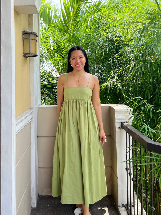 Palma Dress in Apple Green