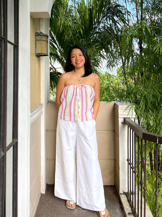 Almond Reversible Top in Premium Design 028