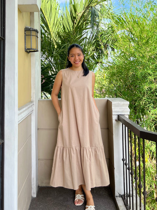 Camden Dress in Beige