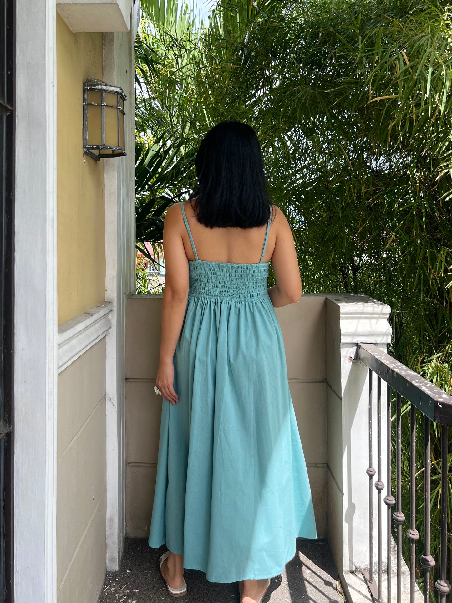Naples Dress in Aquamarine