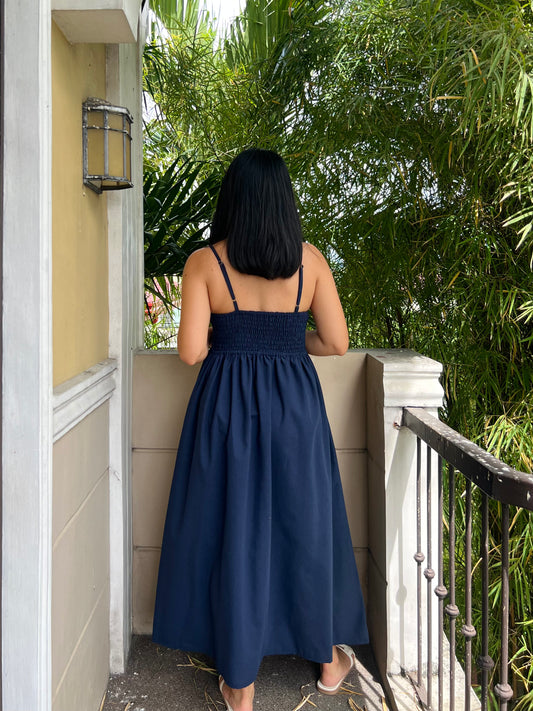 Naples Dress in Navy Blue