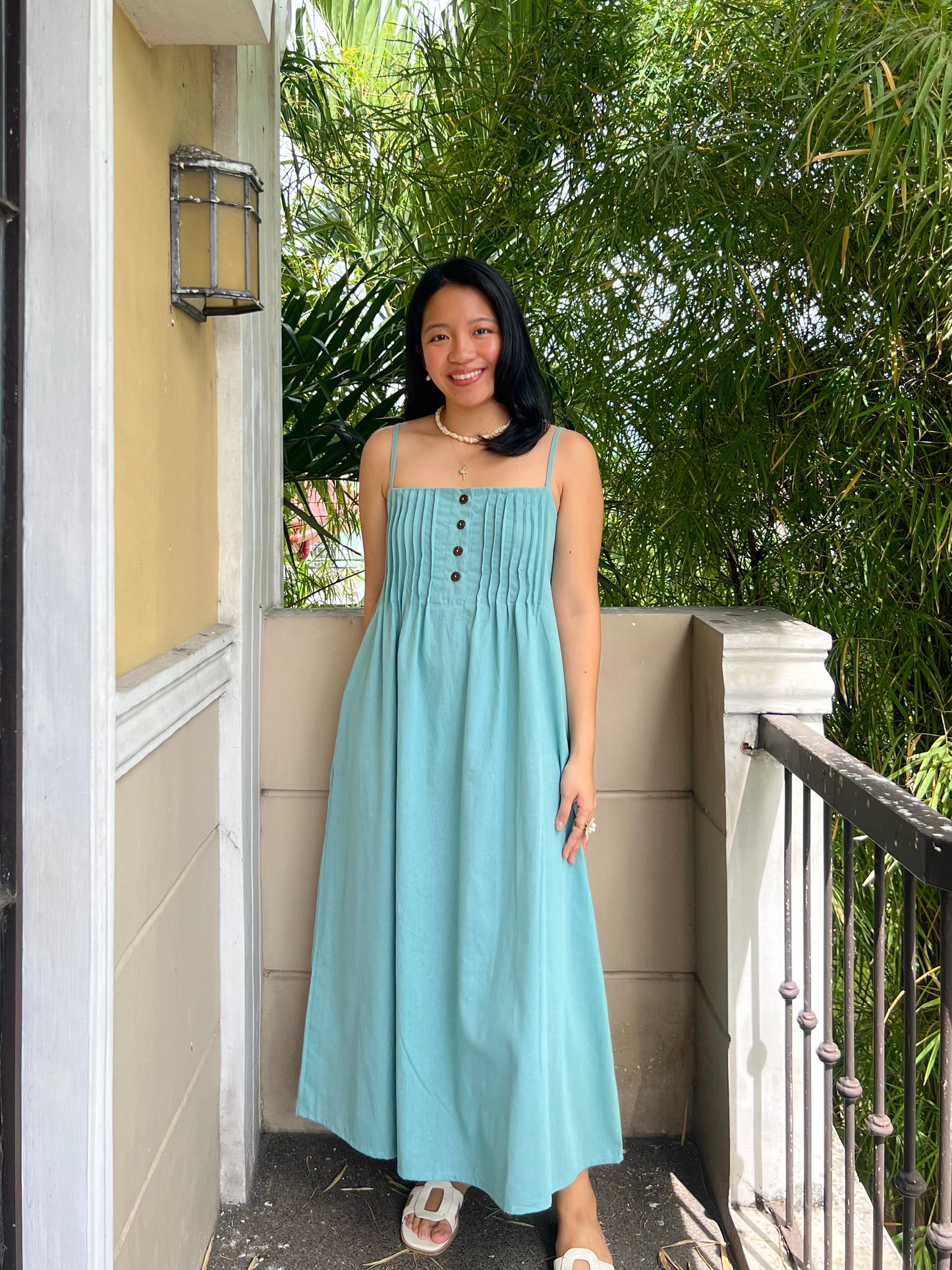 Hope Dress in Aquamarine