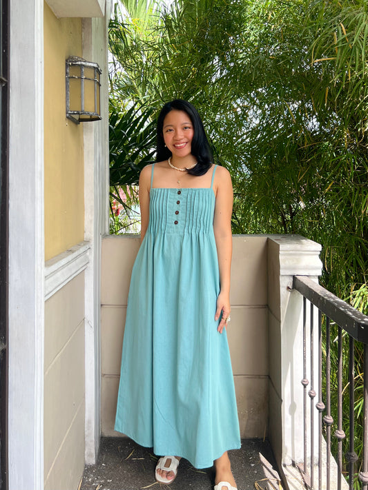 Hope Dress in Aquamarine