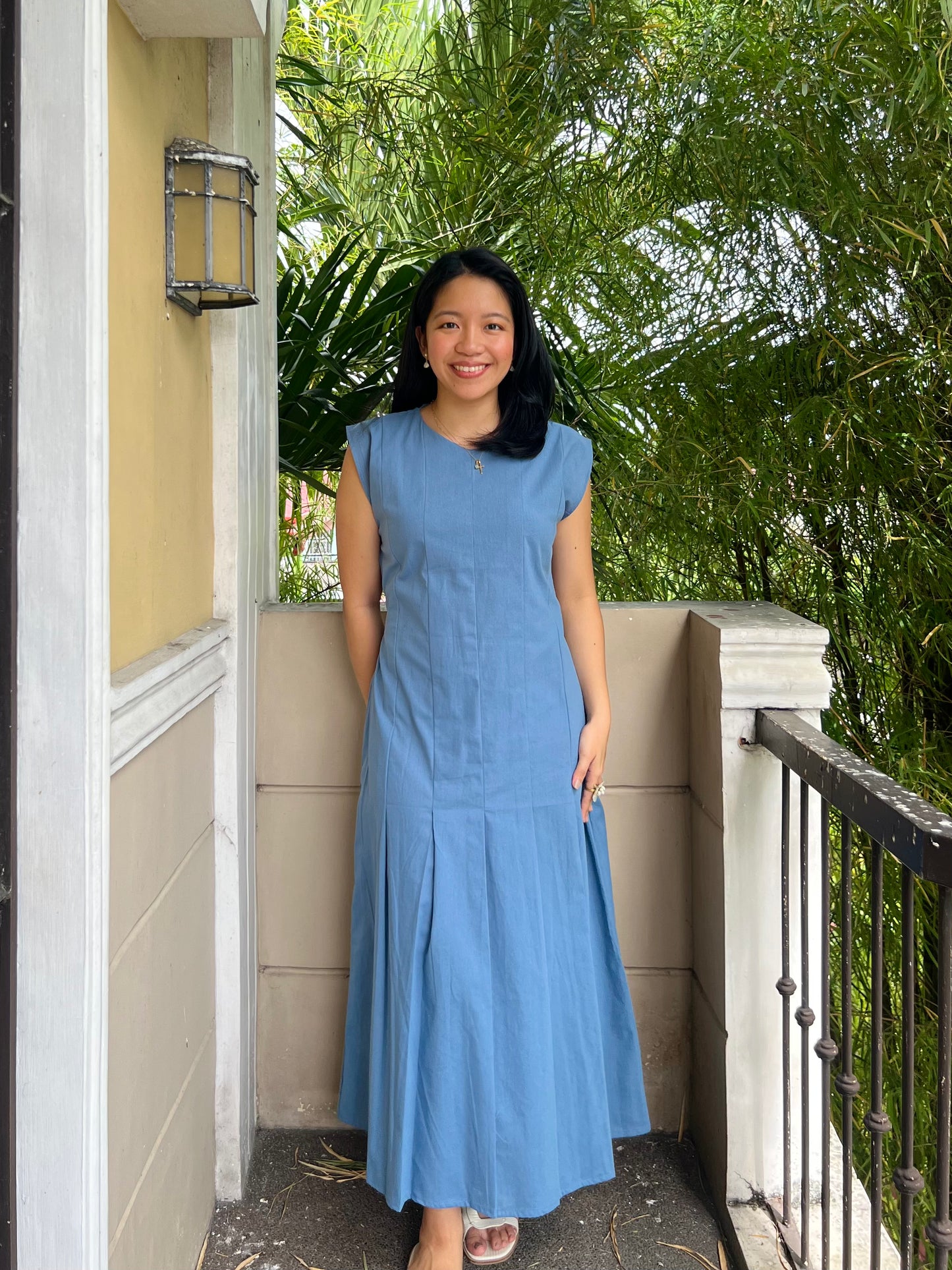 Coronado Dress in French Blue