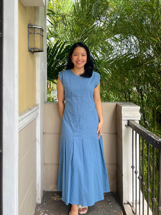Coronado Dress in French Blue