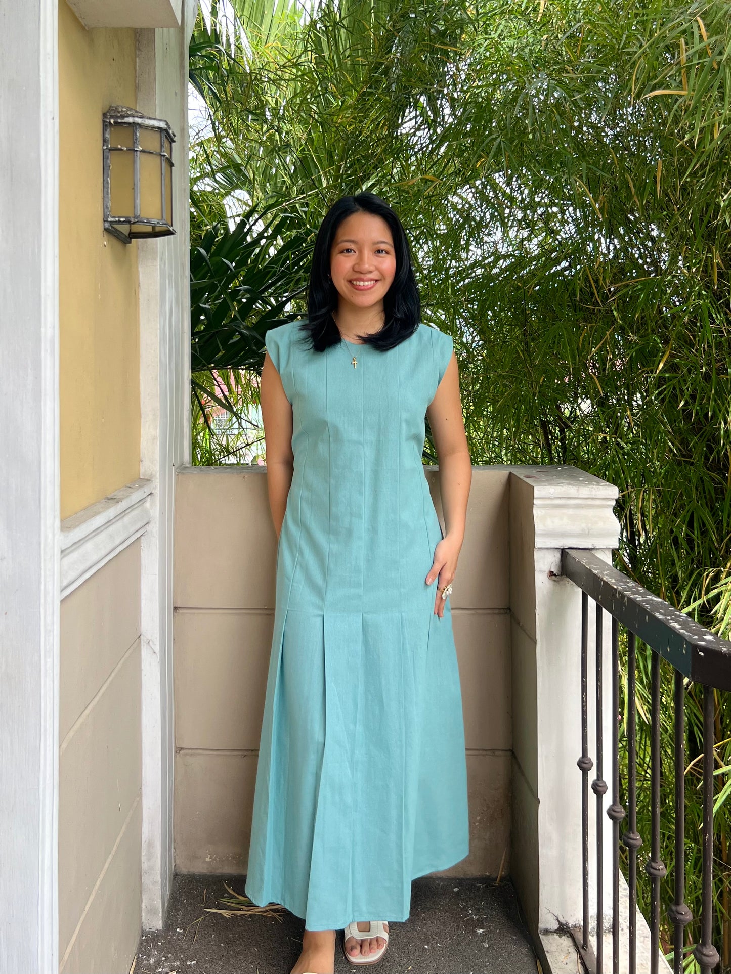 Coronado Dress in Aquamarine