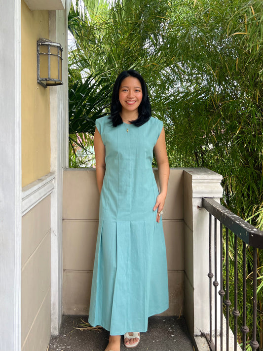 Coronado Dress in Aquamarine
