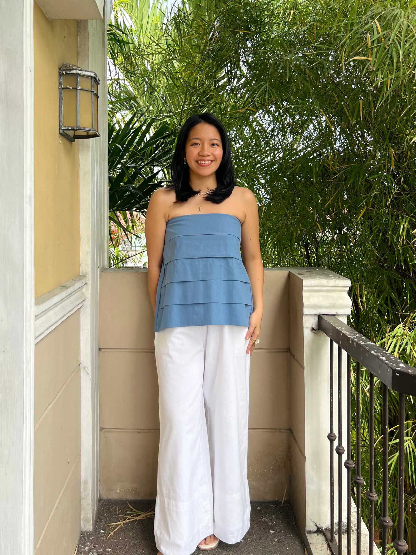 Lychee Top in French Blue