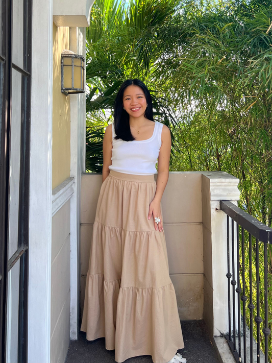 Willow Skirt in Beige