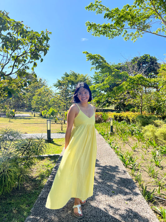 Tuscany Dress in Yellow