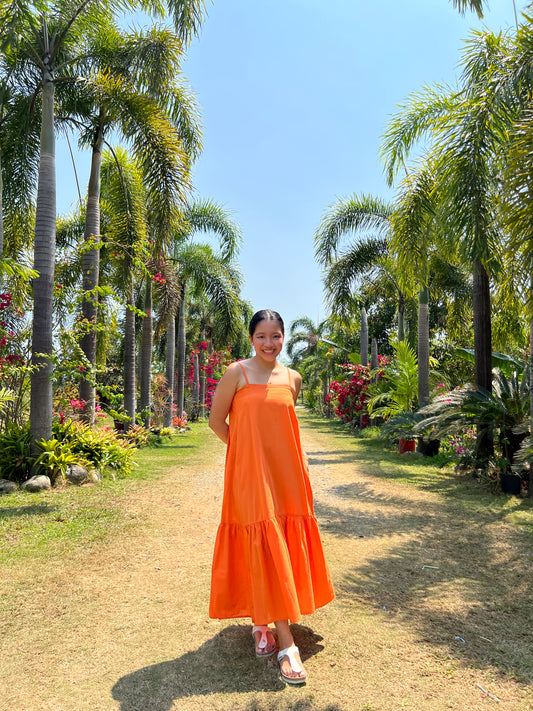 Joy Dress in Tangerine