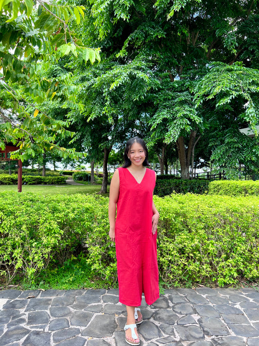 Courage Reversible Dress in Red