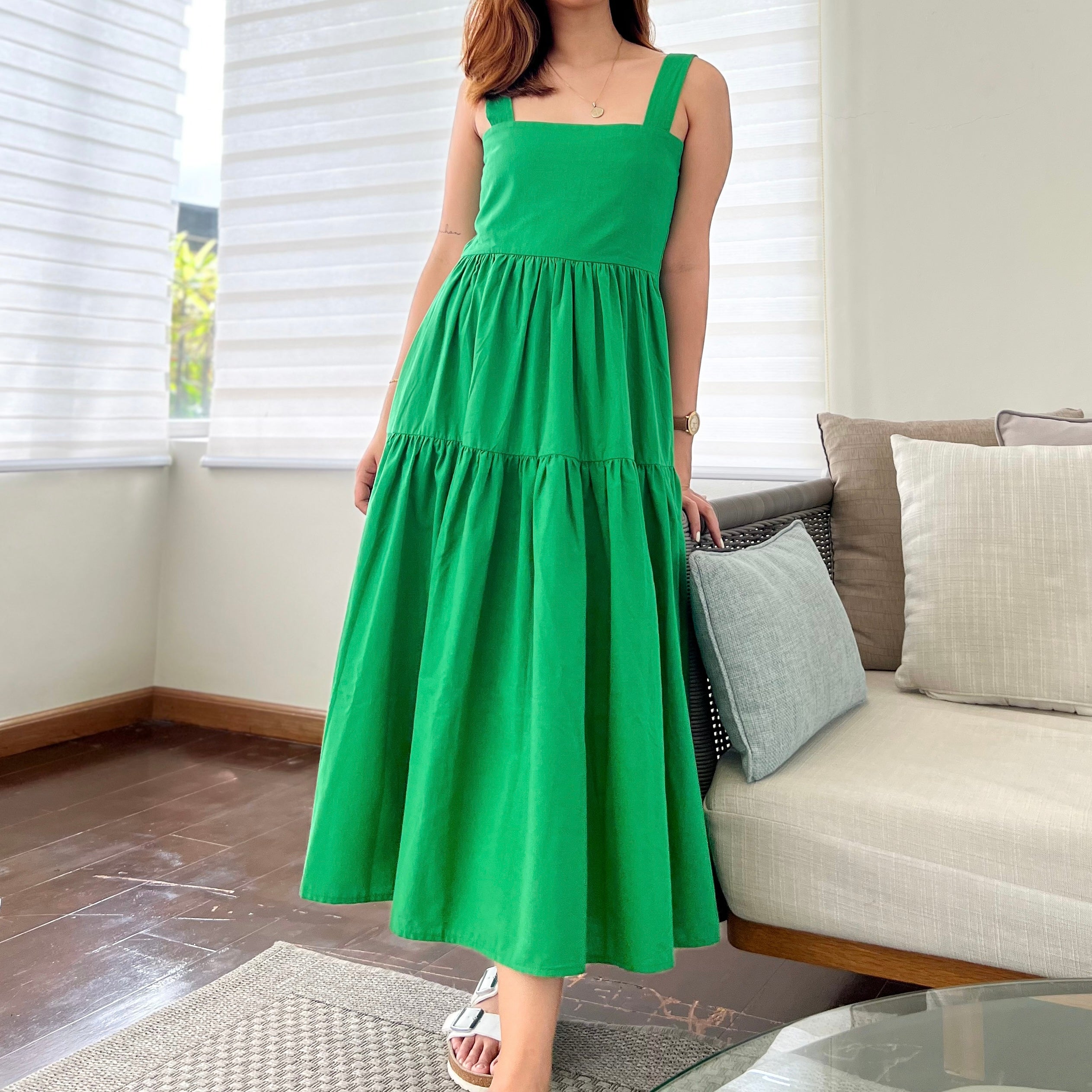 Psalm Dress in Eyelet 012 with Lining