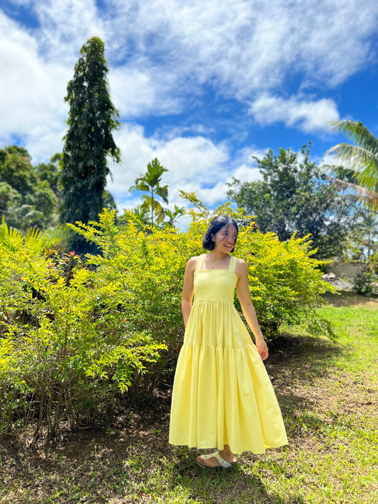 Psalm Dress in Yellow