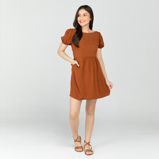 Berry Dress in Brown